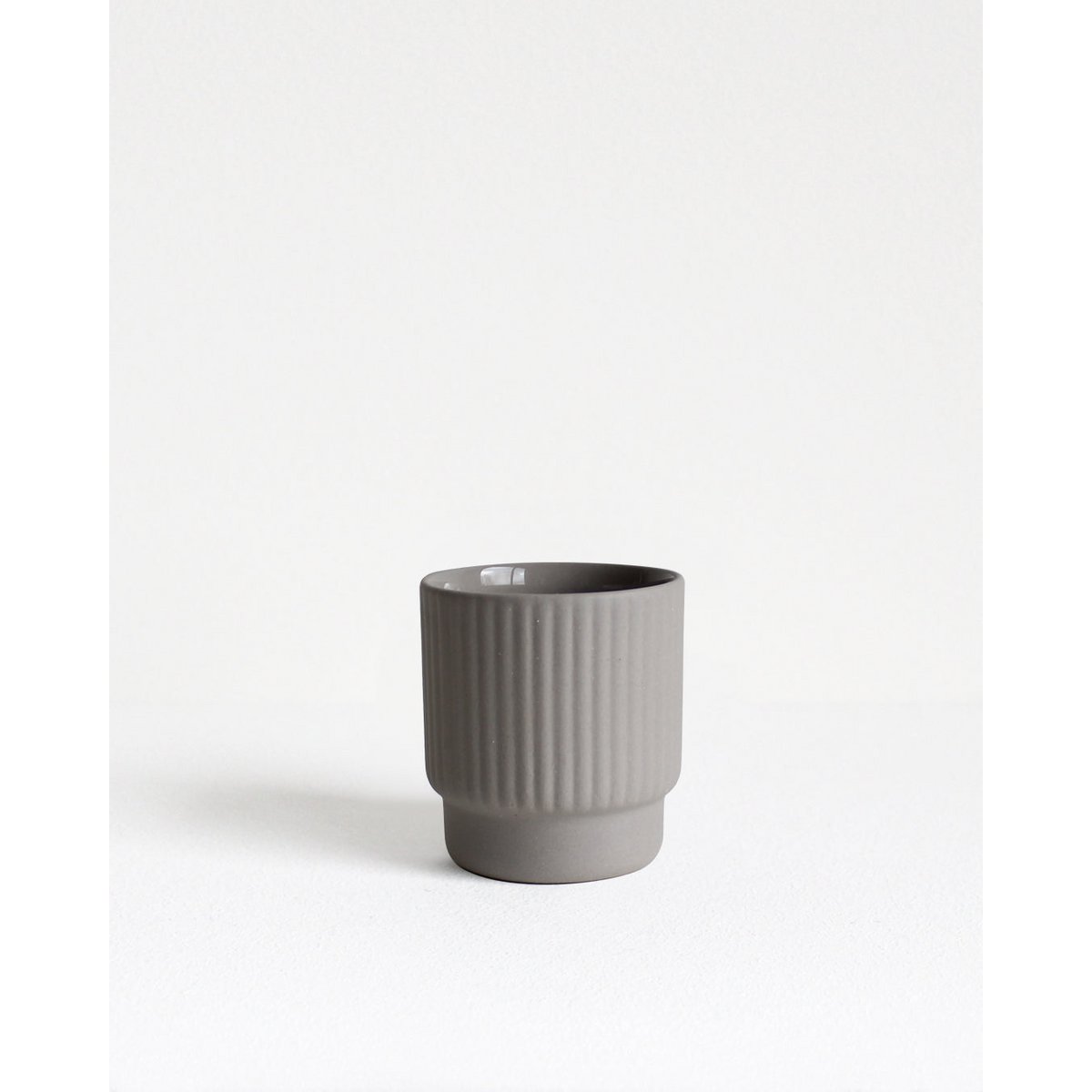 Espressotasse Säule | hellgrau