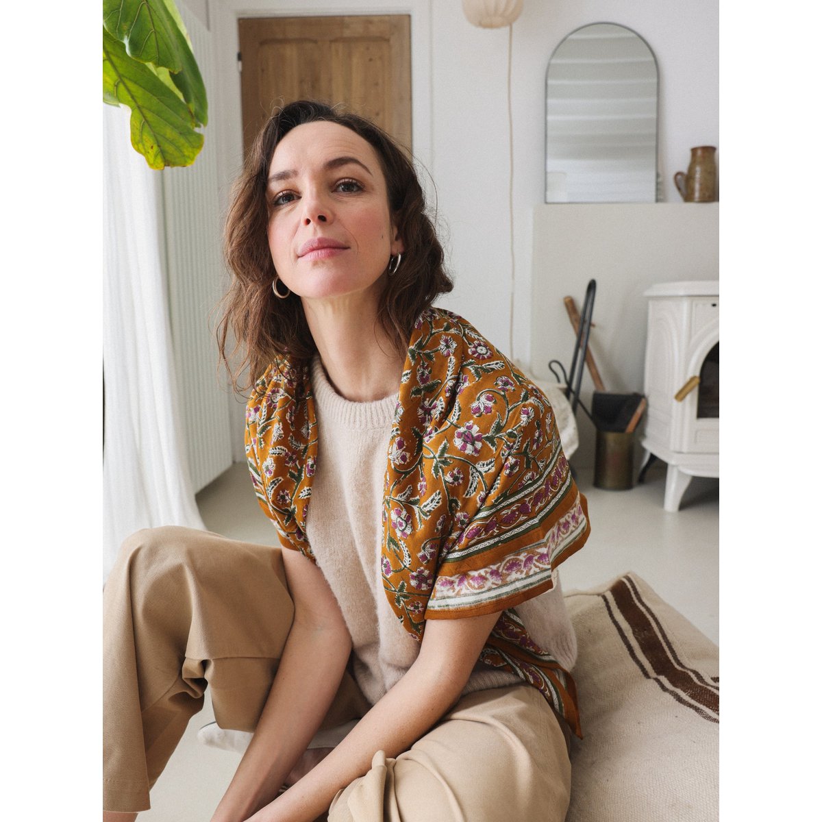 Foulard Adulte Delhi Komijn 100 cm