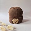 Rammelaartje Beer Beanie – Bruin warme gebreide muts voor baby’s en peuters