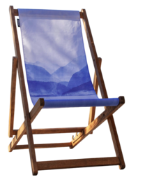 Transat chilienne - bois massif - toile amovible – Design by Gilles Giacomotti