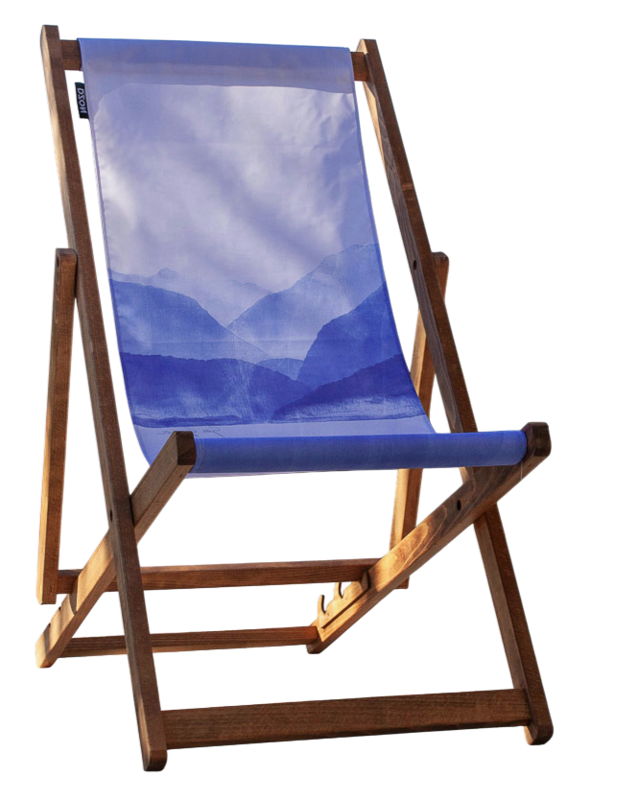 Transat chilienne - bois massif - toile amovible – Design by Gilles Giacomotti