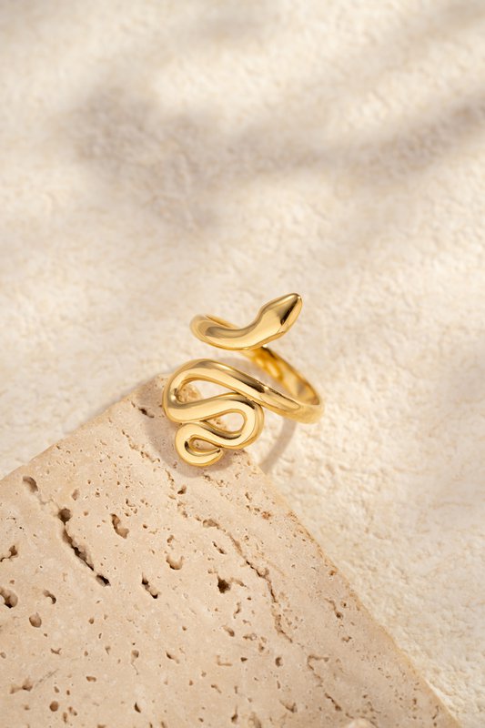 Moderne elegante mystieke slangenring
