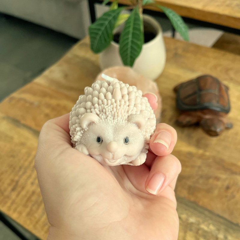 Small hedgehog candle