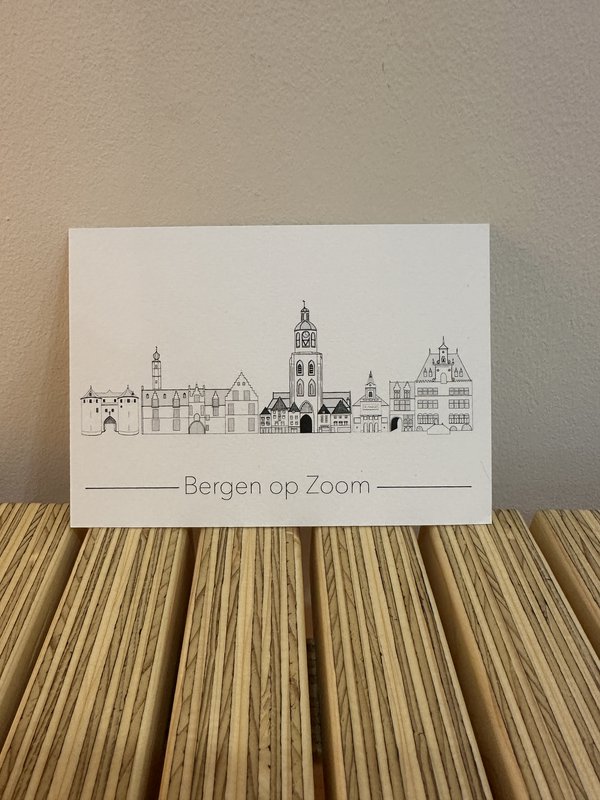 Postkarten-Skyline Bergen op Zoom