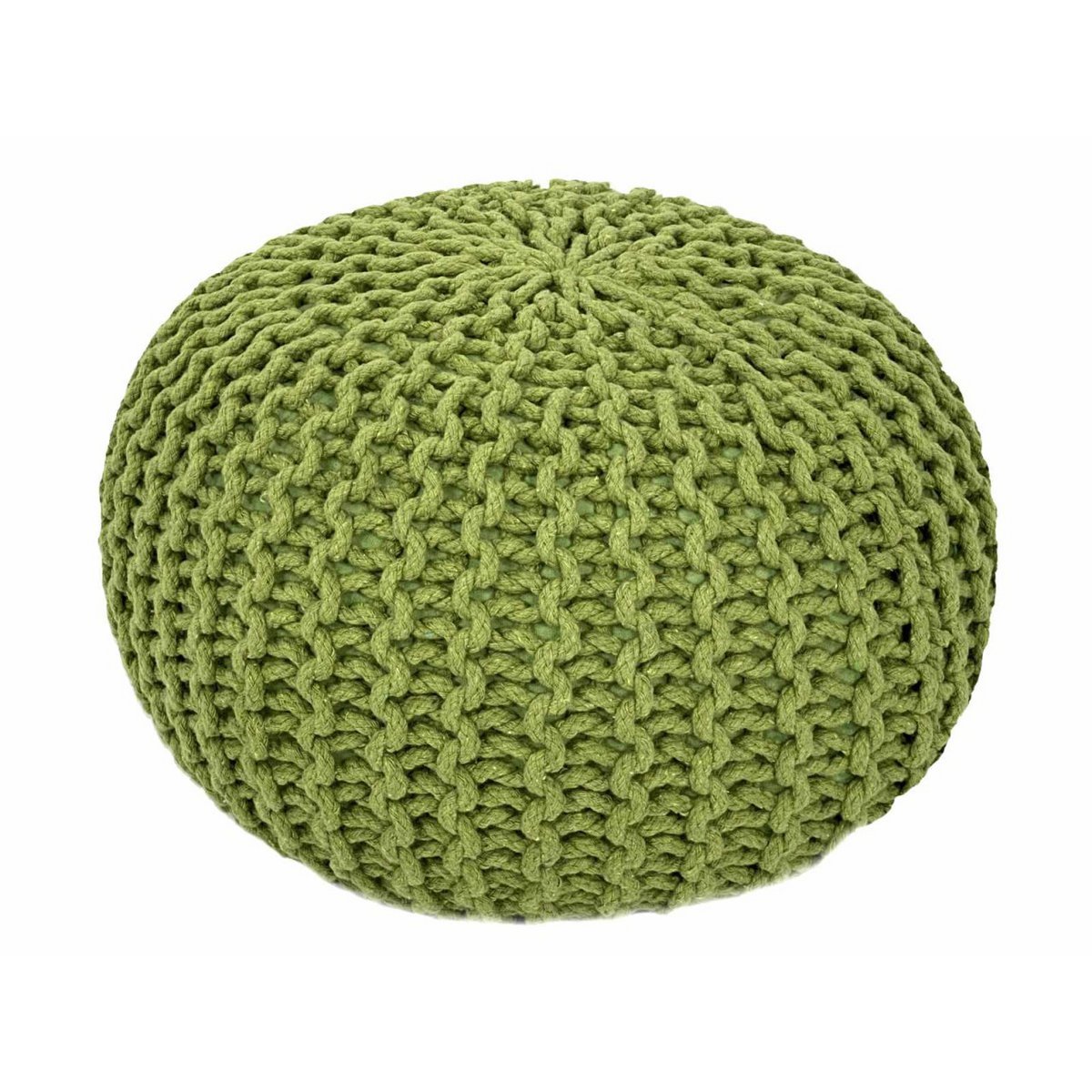Pouf Ø 55 h 37 h 37 tabouret de tricot siège de planche de sol de pouf durable