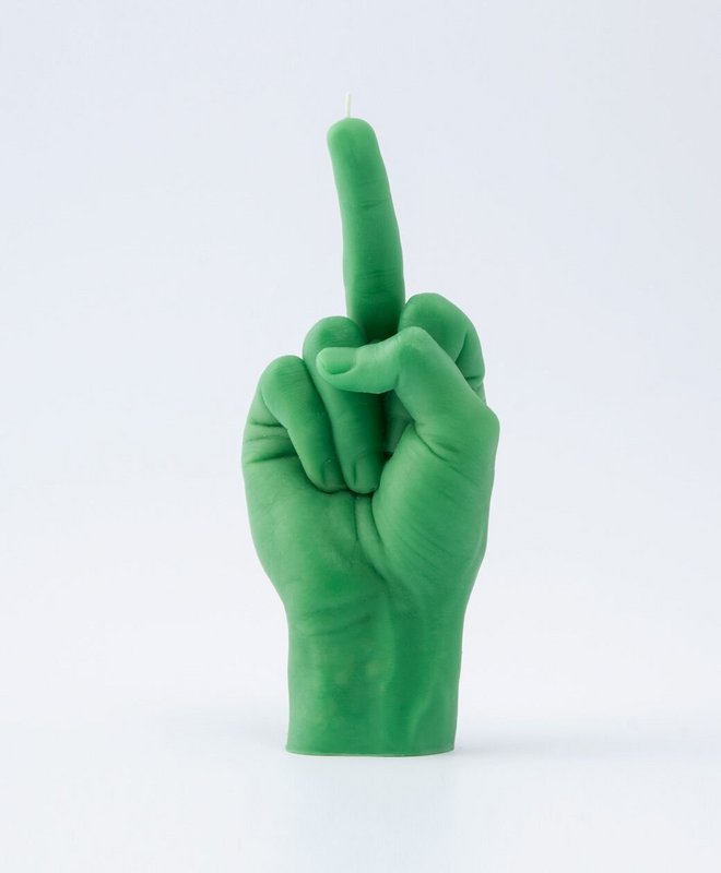 F*ck dig Candle Green