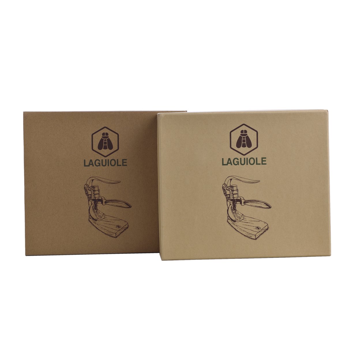LAGUIOLE CORKSCREW WITH CORKSCREW ON ZELCOVA WOODEN BASE