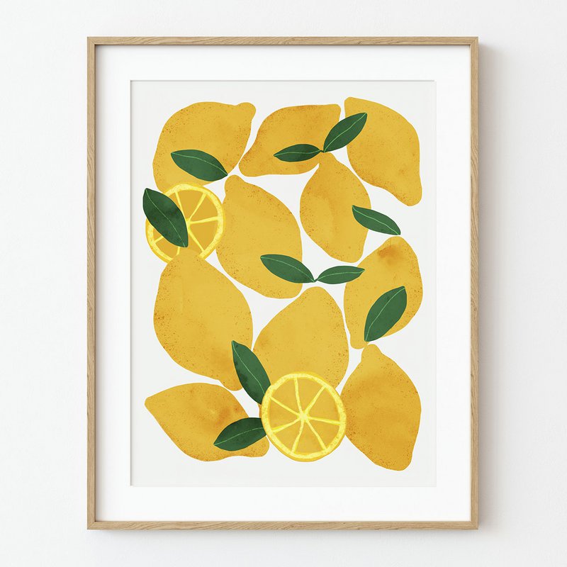 Mediterranean Lemons Art Print