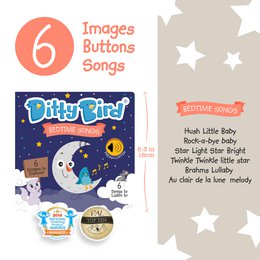 Ditty Bird Baby Sound Book: Chansons pour l'heure du coucher
