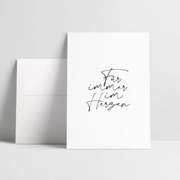 Forever in my heart / folding card