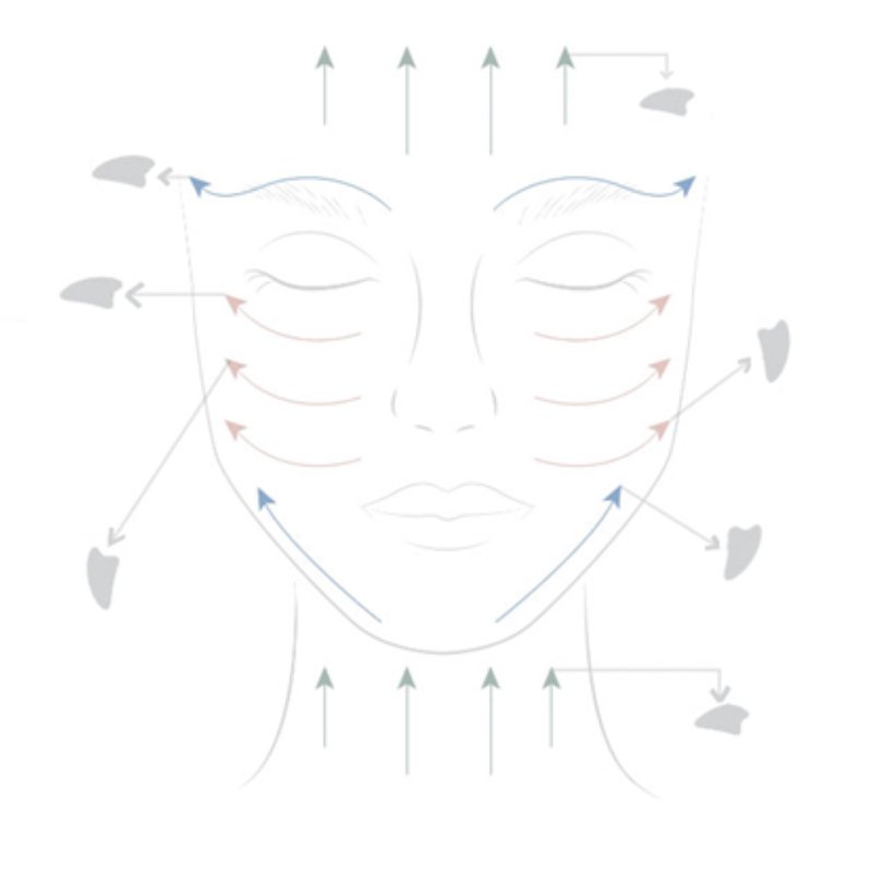 Set van 11 + 1 gratis - Rozenkwarts Gua Sha met deksel