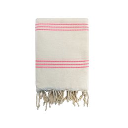 Fouta Calliope Ecru Pinky 100x200cm