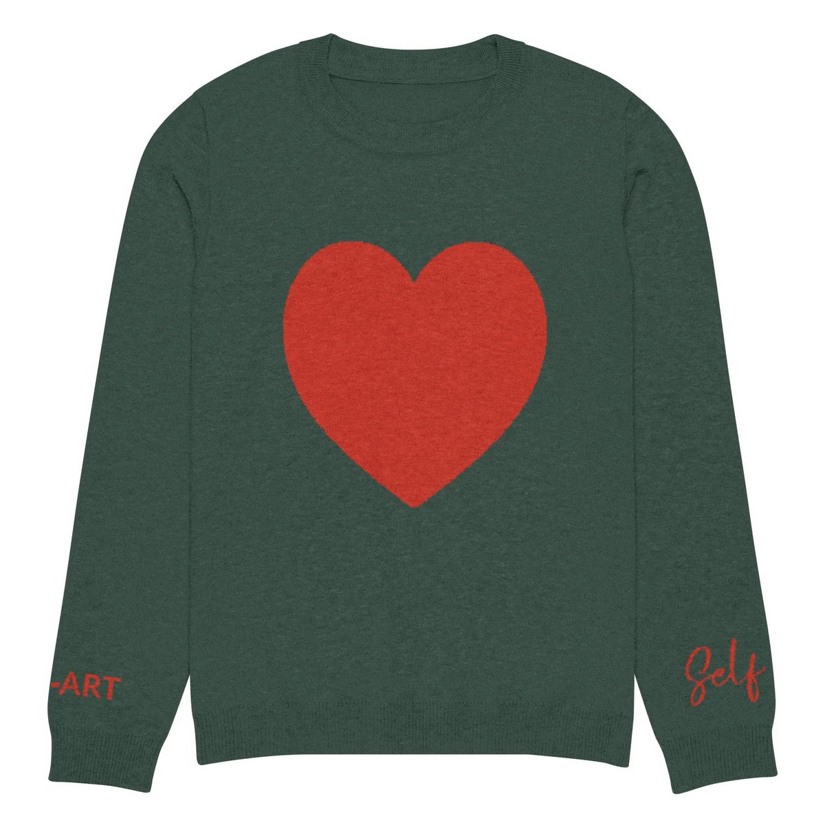 Hjerte - Strikket sweater med rund hals FYR