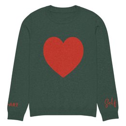 Hjerte - Strikket sweater med rund hals FYR