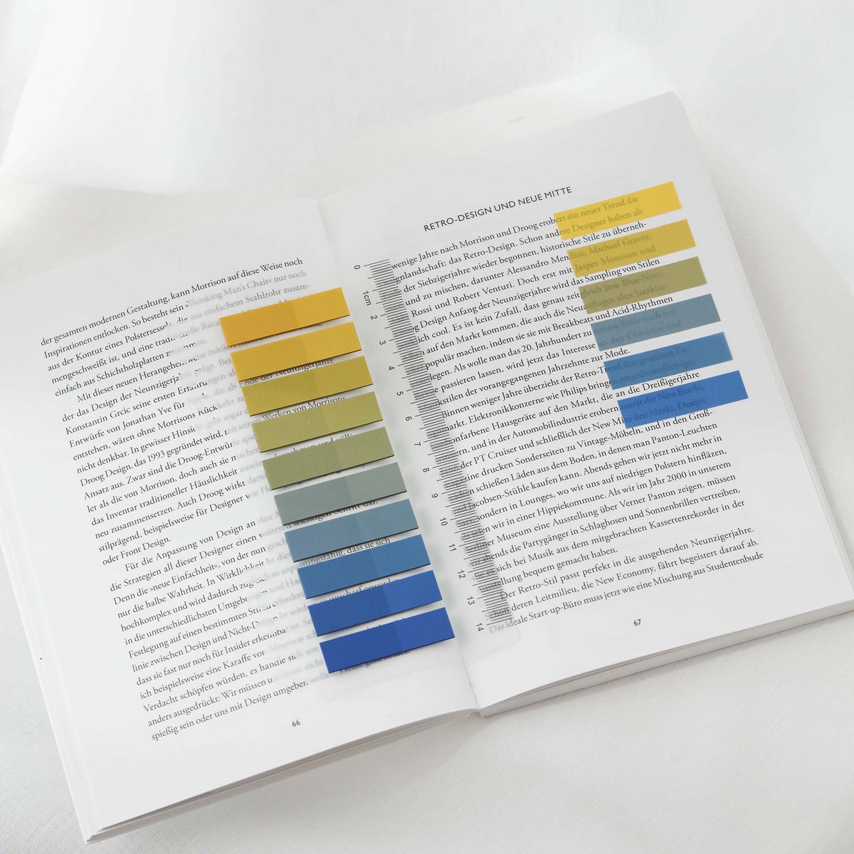 Sunflower Sky | Ordinate Sticky Notes | Transparent Haftnotizen zum Markieren | Haftstreifen | Seitenmarkieren Bürobedarf