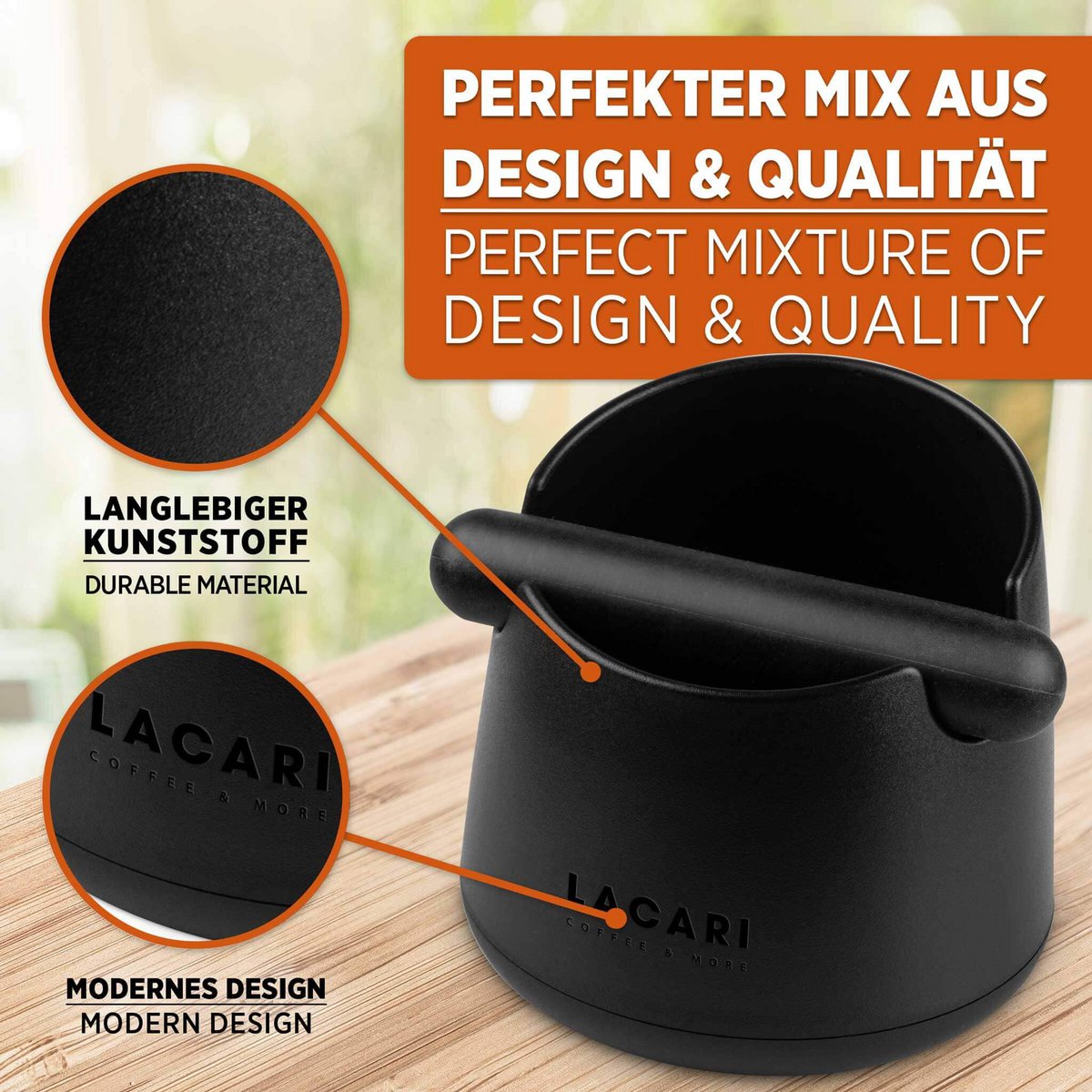 Knock-off beholder - knock-off beholder lavet af genanvendeligt plastik