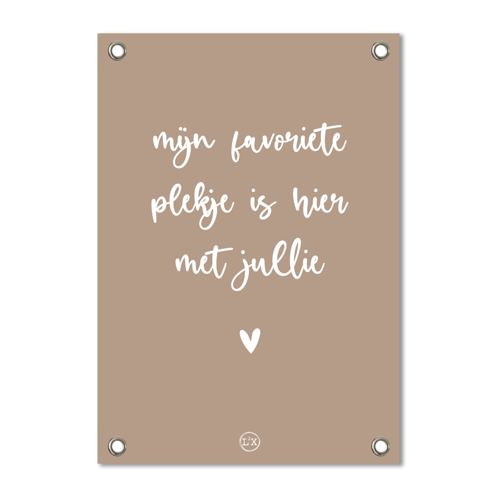 Haveplakat min yndlingsplet brun
