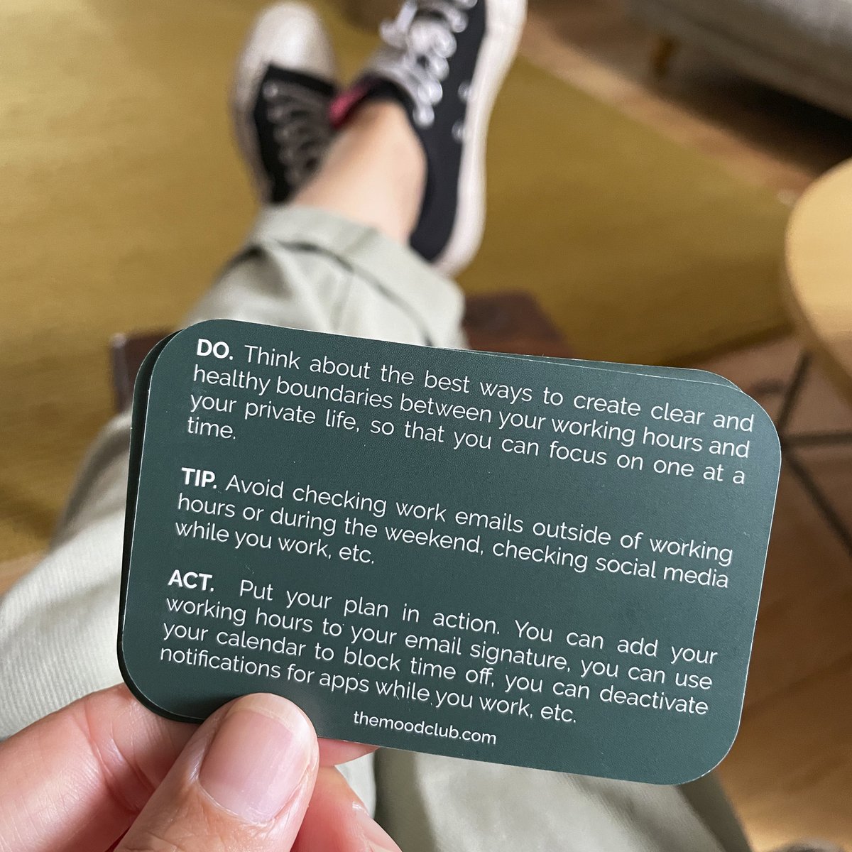 Mood Cards per il lavoro - regalo aziendale / cura di sé, consapevolezza e benessere
