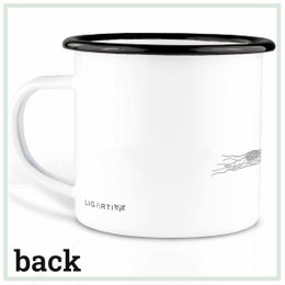 Emailletasse – Brilleneule