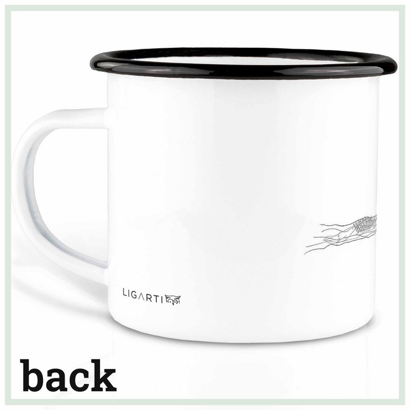 Emailletasse – Brilleneule