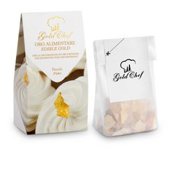 23kt gold flakes, edible, food coloring