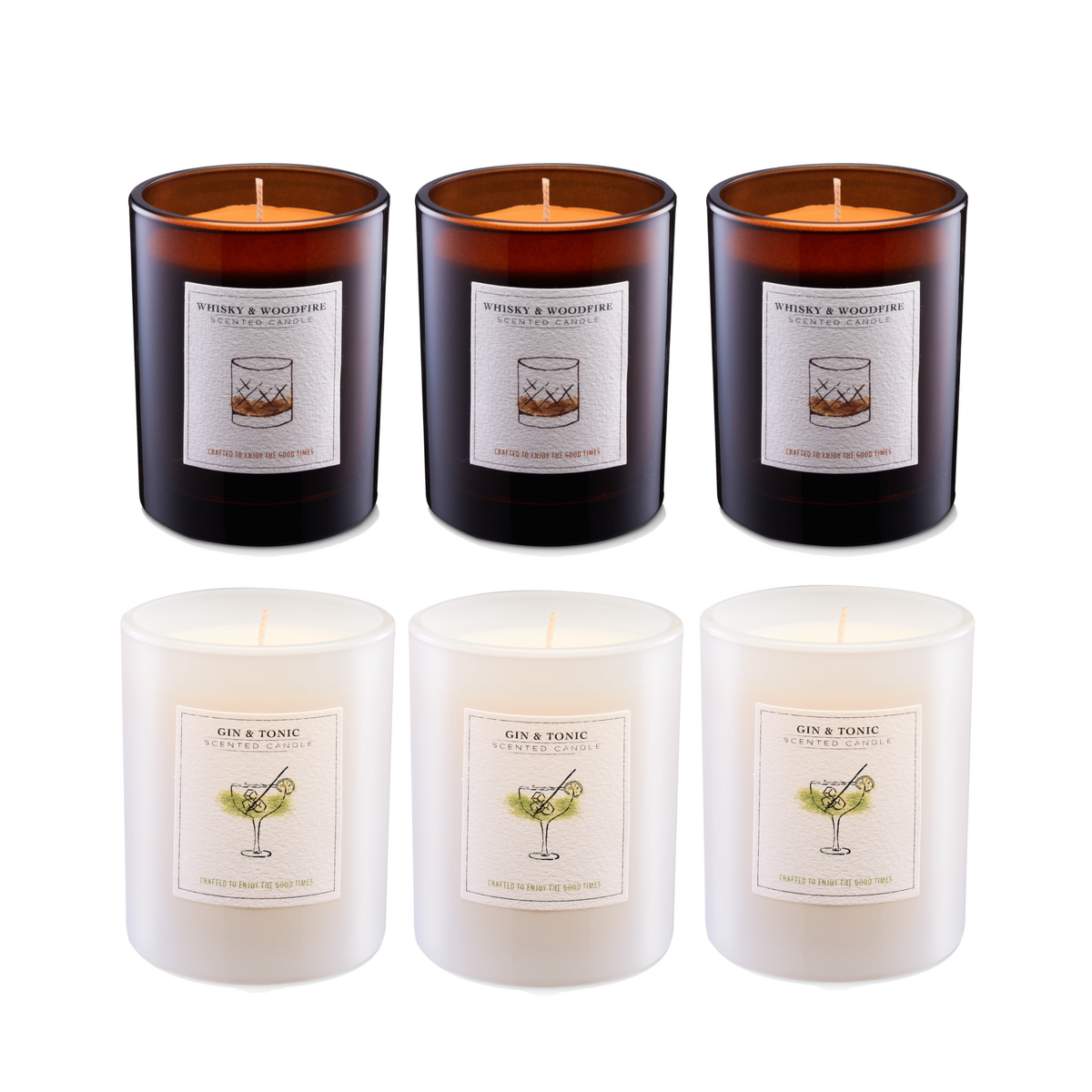 Vela perfumada Maker's House - MIX-PACK - Whisky y leña 3x // Gin & Tonic 3x
