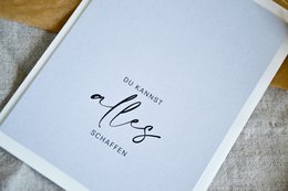 Postkarte "Du kannst alles schaffen"