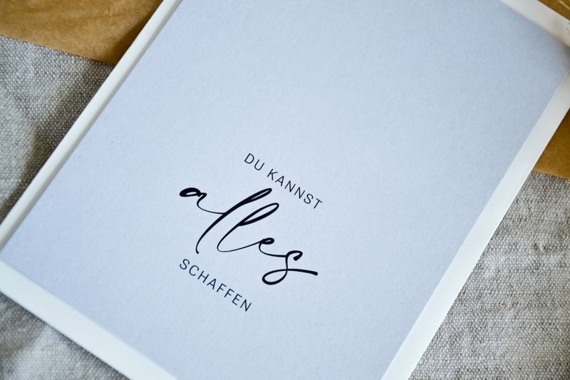 Postkarte "Du kannst alles schaffen"