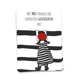 The most beautiful stories start with courage - postcard 10 Set