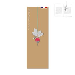 Radish metal bookmark