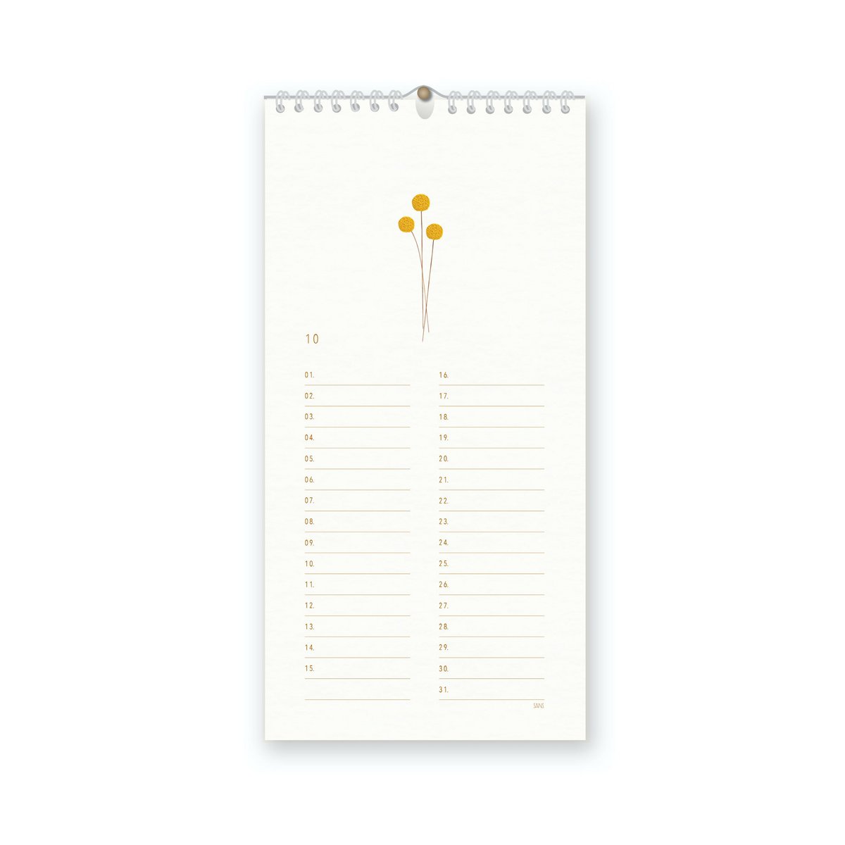 immerwährender Botanik-Kalender