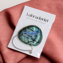Labradorit ædelsten armbånd