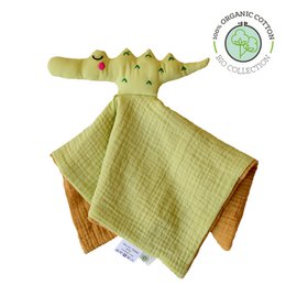 Organic cotton crocodile doudou