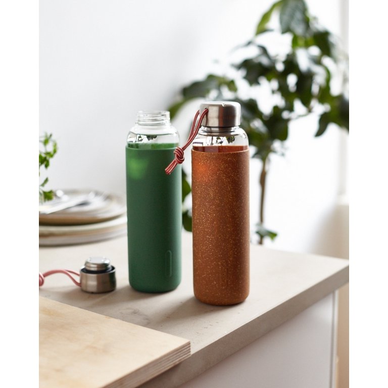 Black+Blum Glass Water Bottle - Waterfles glas - 0.6Ltr