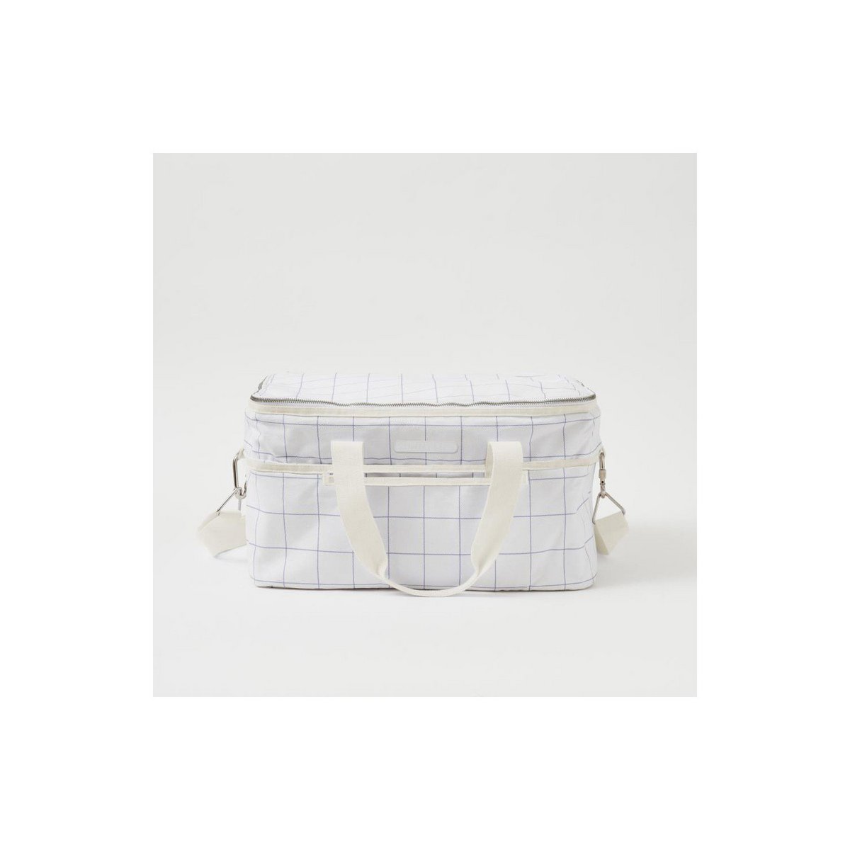 Sunnylife Check Canvas Cooler Bag - Coconut