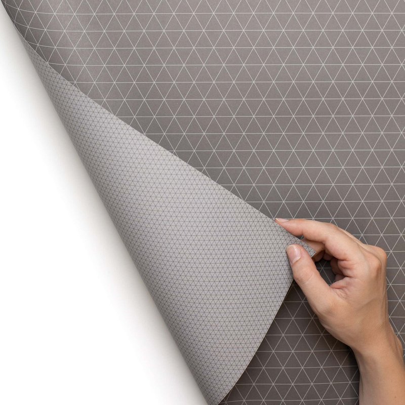 Brown wrapping paper triangles - double -sided wrapping paper for men, sustainable wrapping paper noble