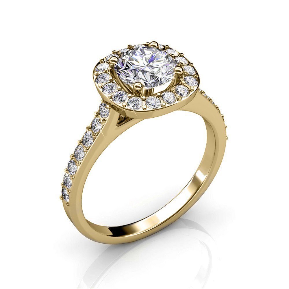 Cushy Ring - Gold and Crystal