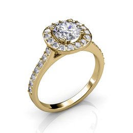 Cushy Ring - Gold and Crystal