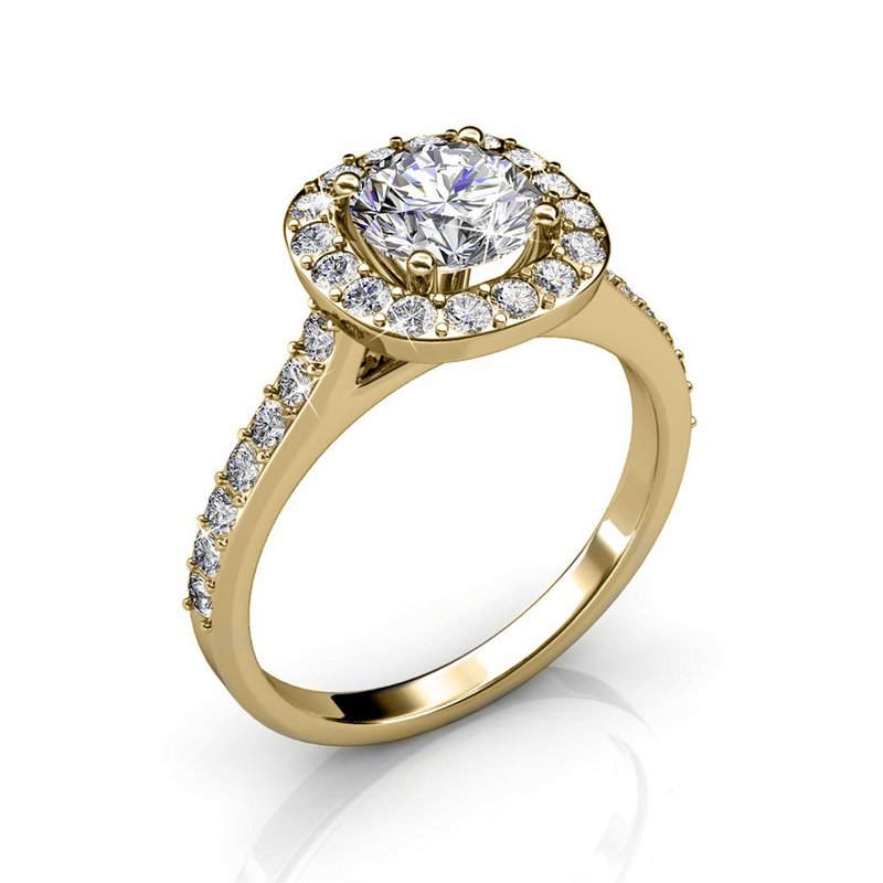 Cushy Ring - Gold and Crystal