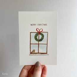 Weihnachtskarte - Robin