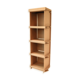 Bibliothèque en carton 150cm