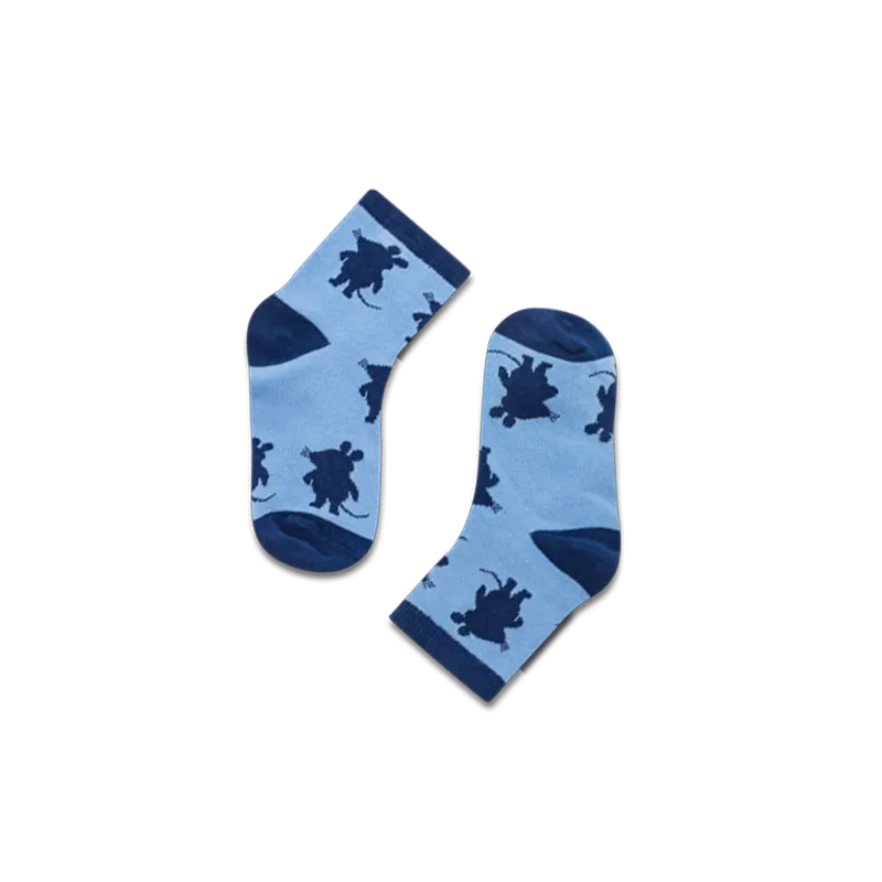 koaa – La Souris « Silhouette » – Chaussettes bleu/marine