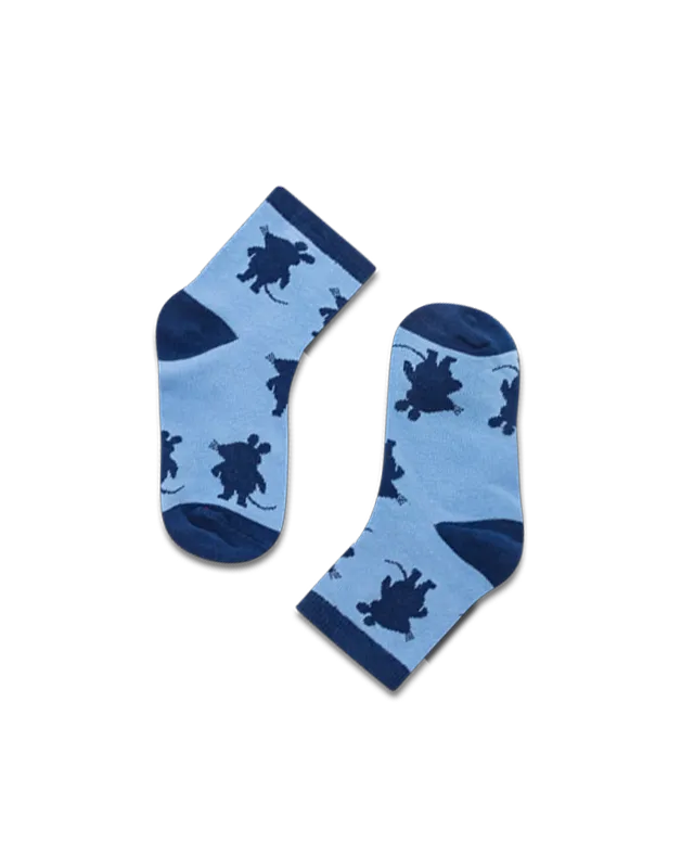koaa – La Souris « Silhouette » – Chaussettes bleu/marine