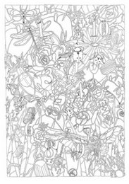 16 carte A5 Libro di poster da colorare 1