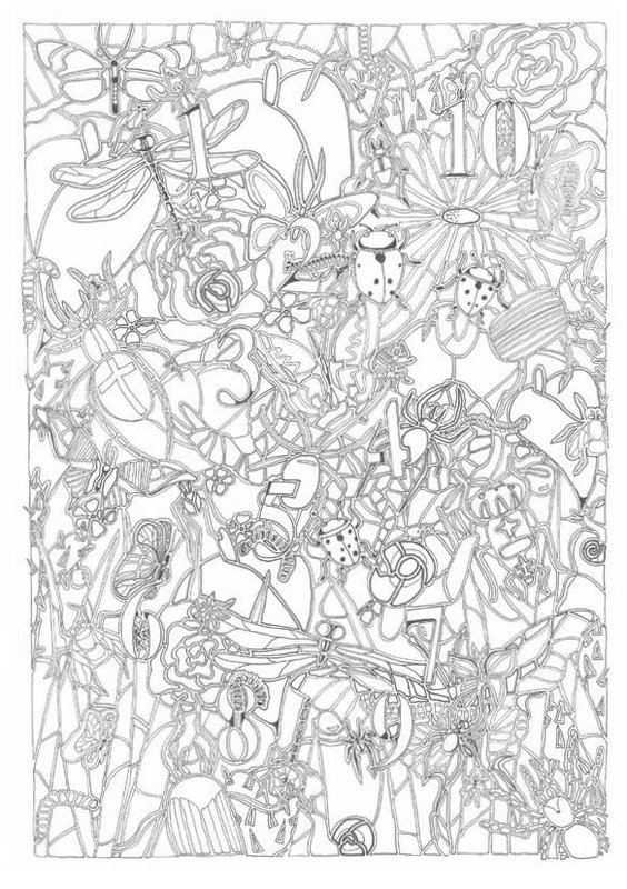 16 tarjetas A5 Libro de carteles para colorear 1