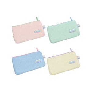 Pastel Pencil Case - Soft Fabric Zip Pouch