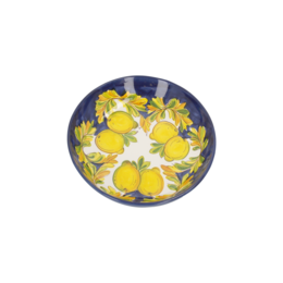 Kleine slakom in Bassano-citroenkeramiek, diameter 27 cm