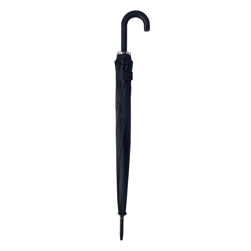 Regenschirm Erwachsene 60 cm Schwarzer Kunststoff