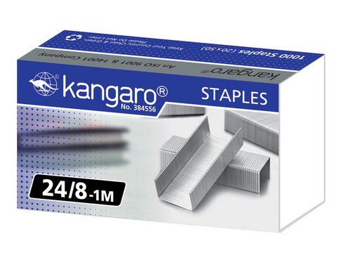 Staples Kangaro 24/8 Box 1000 Stück 24/8