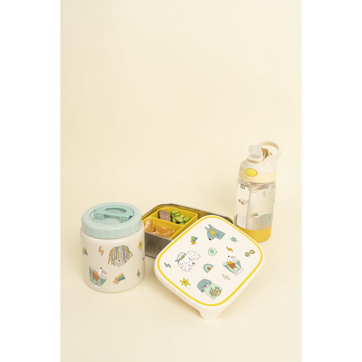 RVS Lunchbox Regenboog